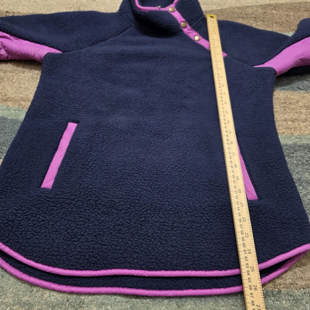 Southern Tide Women’s Fleece Pullover Navy Pink Small Lightweight Snap Shirt NWT - Picture 9 of 9